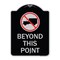 Signmission No Truck No Truck Graphic Beyond This Point Heavy-Gauge Aluminum Sign, 24" x 18", BS-1824-23562 A-DES-BS-1824-23562 - alternate 1
